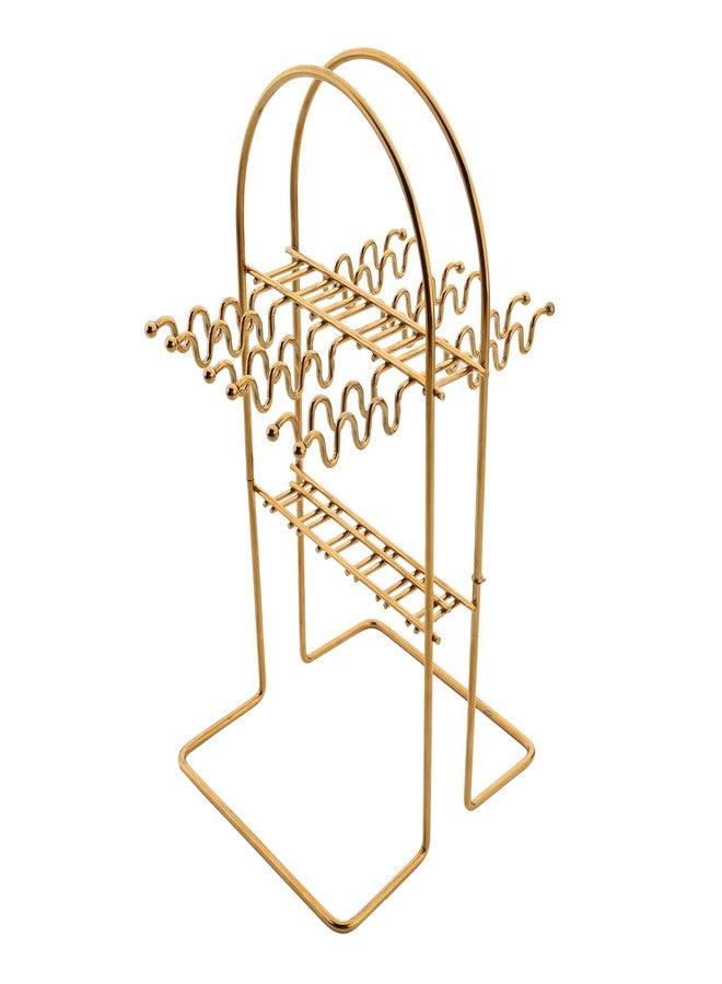 snplowum 1pcs Gold Cutlery Stand, Stainless Steel Silverware Holder Kitchen Hanging Tableware Storage Rack, Holds 24pcs, Lightweight and easy to move - Image 1